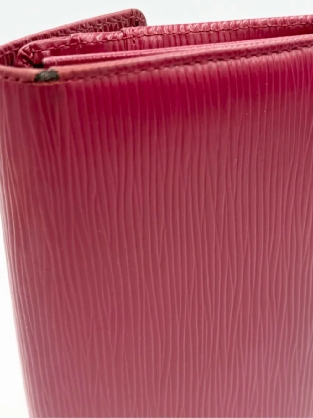Louis Vuitton Magenta Epi Leather Long Wallet